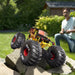 Monster Jam, Official Fire & Ice Mega Grave Digger All-Terrain Remote Control Monster Truck with Lights   