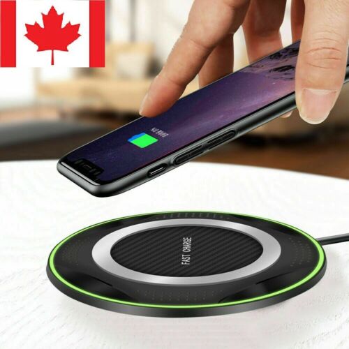 Fast Wireless Charger 10W Ultra strong Pad Mat for iPhone X XR Samsung Phone Ca