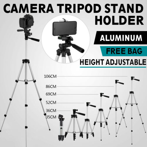 Professional Camera Tripod Stand Holder Mount for iPhone Samsung Cell Phone+Bag 800995740260